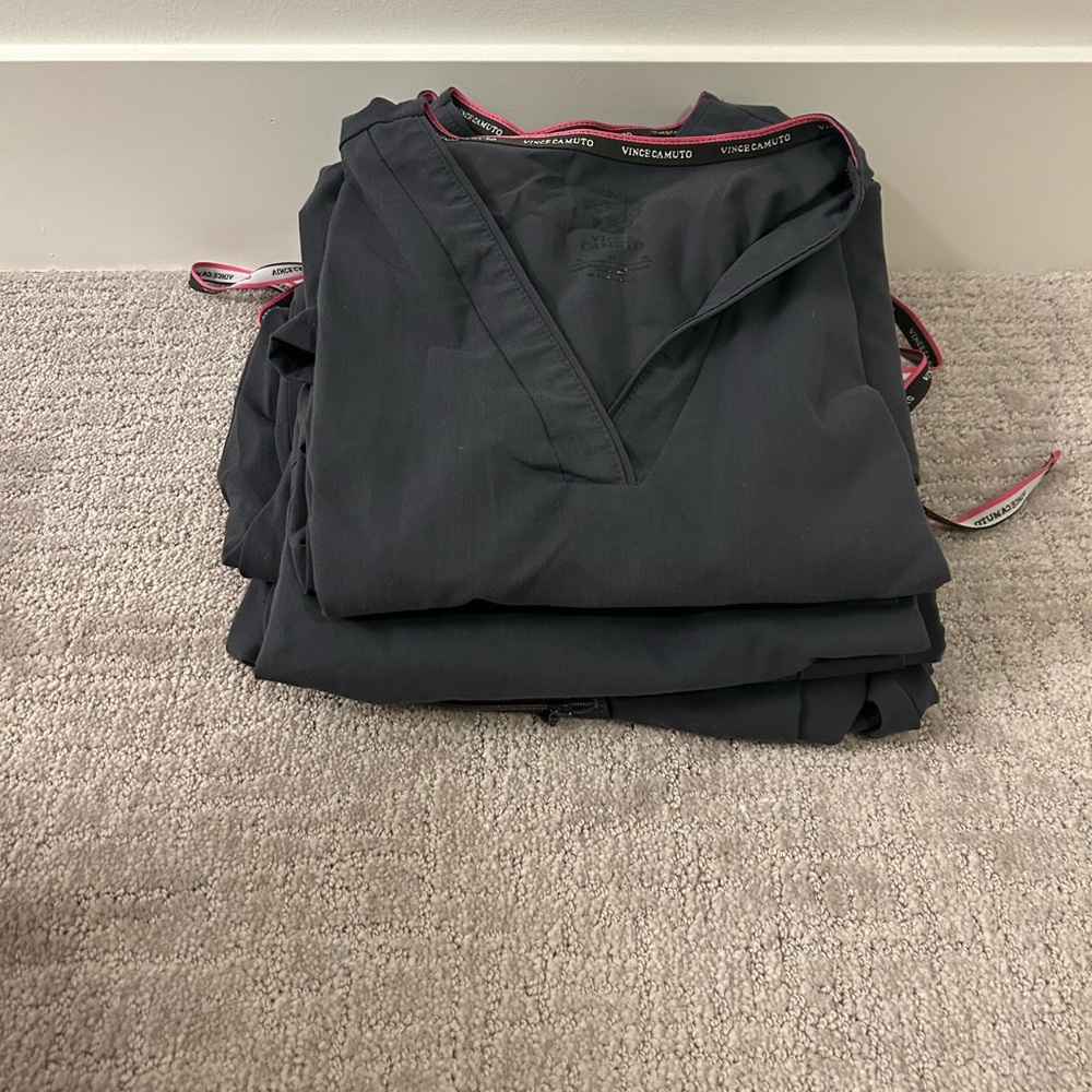 Vince Camuto Gray Scrub tops & Joggers